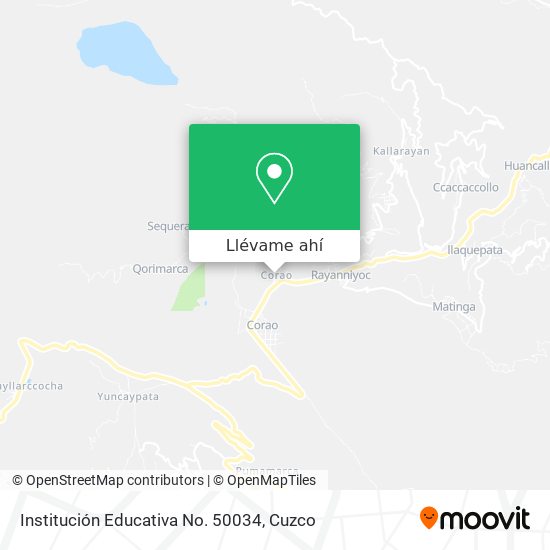 Mapa de Institución Educativa No. 50034