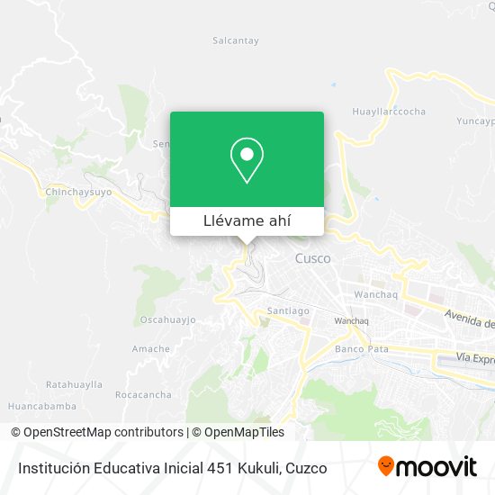 Mapa de Institución Educativa Inicial 451 Kukuli