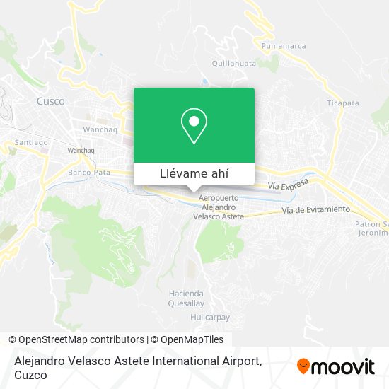 Mapa de Alejandro Velasco Astete International Airport