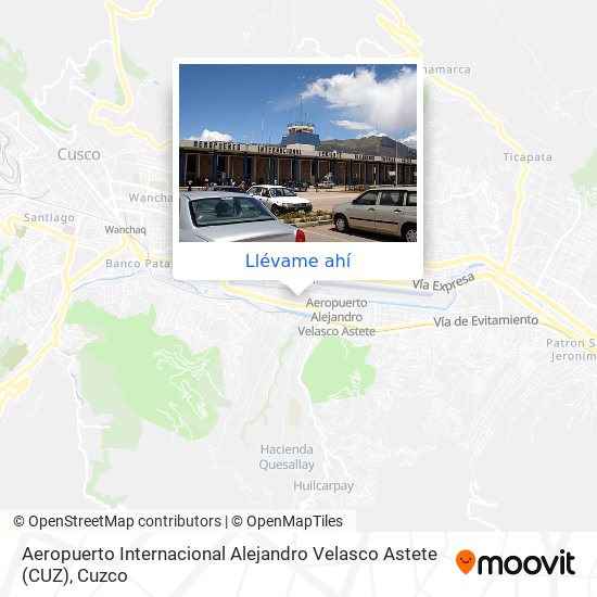 Mapa de Aeropuerto Internacional Alejandro Velasco Astete (CUZ)