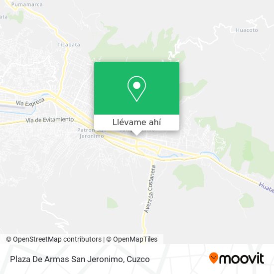 Mapa de Plaza De Armas San Jeronimo