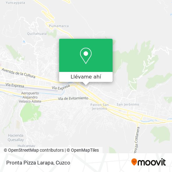 Mapa de Pronta Pizza Larapa