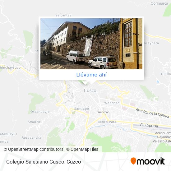 Mapa de Colegio Salesiano Cusco