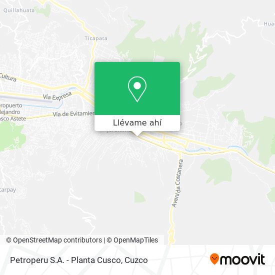 Mapa de Petroperu S.A. - Planta Cusco