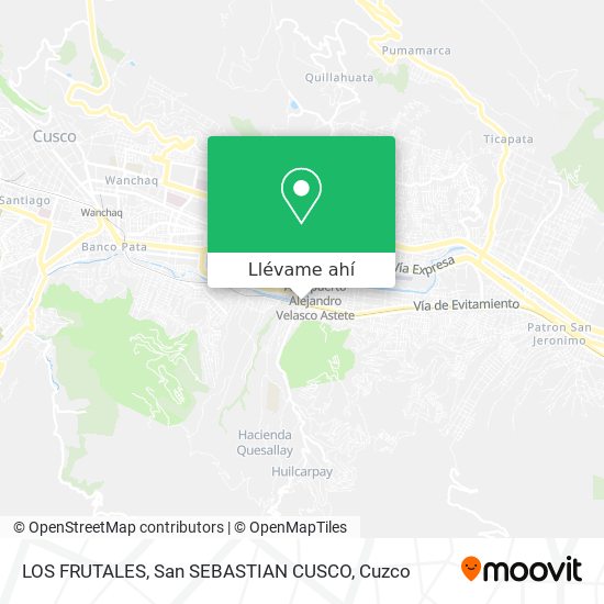Mapa de LOS FRUTALES, San SEBASTIAN CUSCO