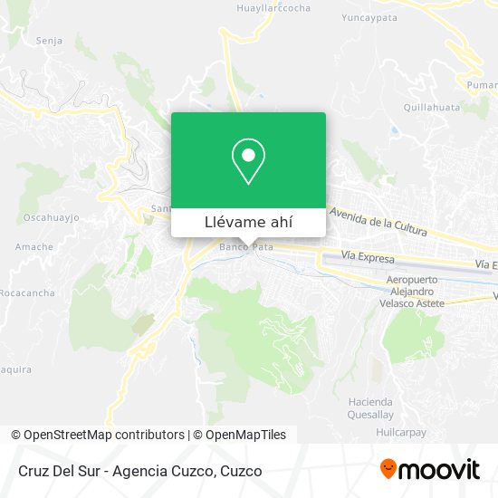 Mapa de Cruz Del Sur - Agencia Cuzco