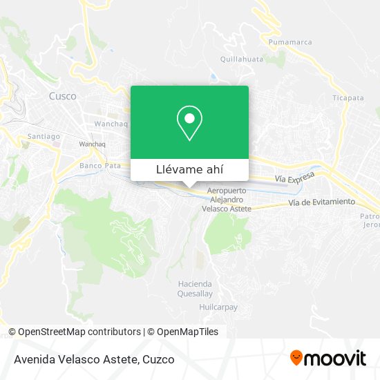 Mapa de Avenida Velasco Astete
