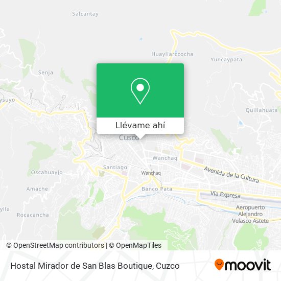 Mapa de Hostal Mirador de San Blas Boutique