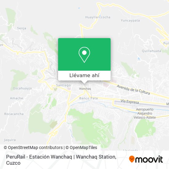 Mapa de PeruRail - Estación Wanchaq | Wanchaq Station