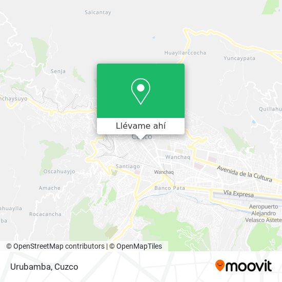 Mapa de Urubamba