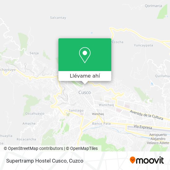 Mapa de Supertramp Hostel Cusco