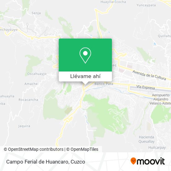 Mapa de Campo Ferial de Huancaro