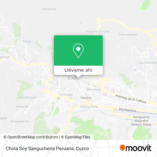 Mapa de Chola Soy Sanguchería Peruana