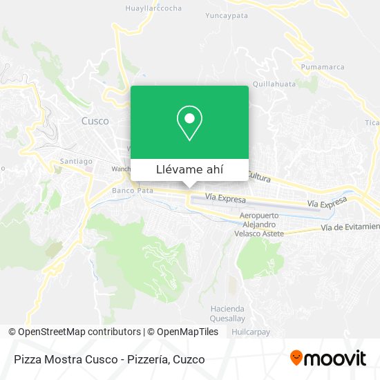 Mapa de Pizza Mostra Cusco - Pizzería