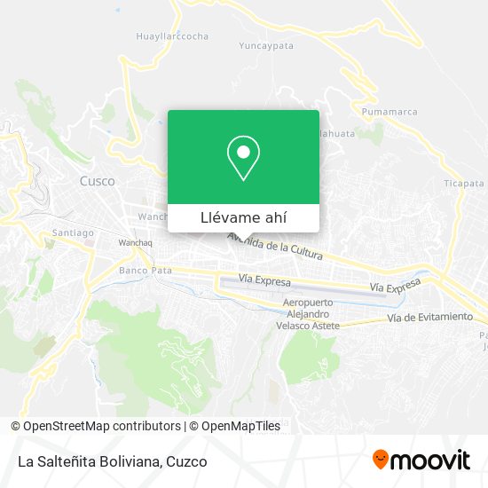 Mapa de La Salteñita Boliviana