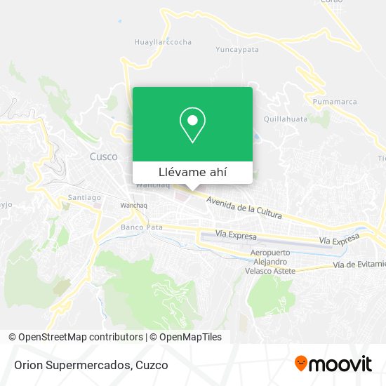 Mapa de Orion Supermercados