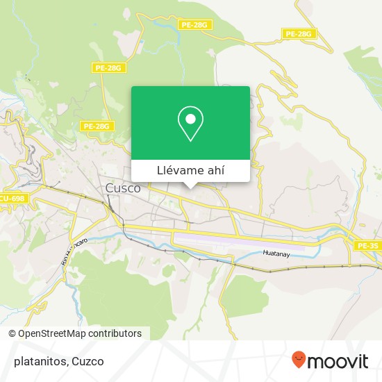 Mapa de platanitos, Cusco, Cusco, 08003