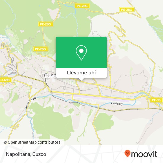 Mapa de Napolitana, Avenida de la Cultura Wanchaq, Cusco, 08002
