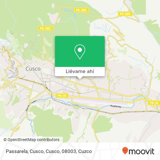 Mapa de Passarela, Cusco, Cusco, 08003