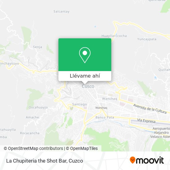 Mapa de La Chupiteria the Shot Bar