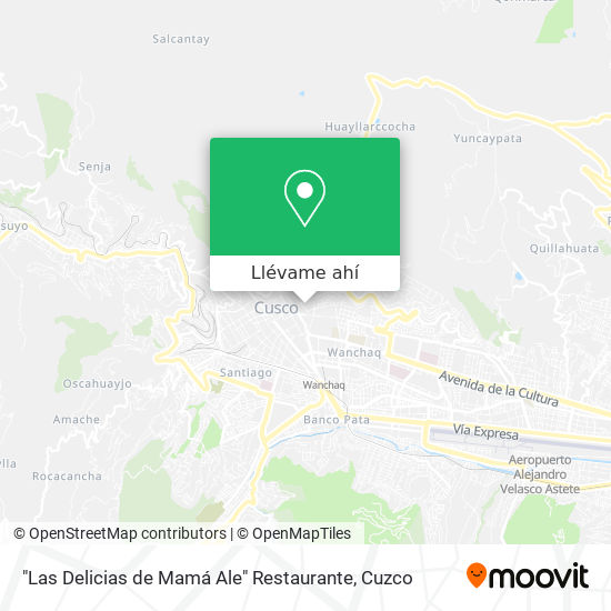 Mapa de "Las Delicias de Mamá Ale" Restaurante