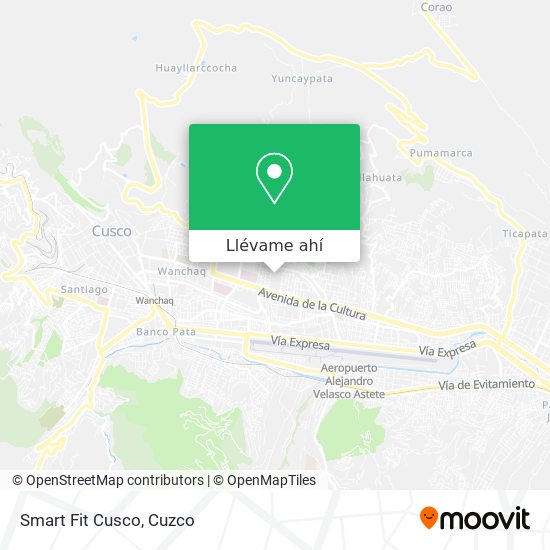 Mapa de Smart Fit Cusco