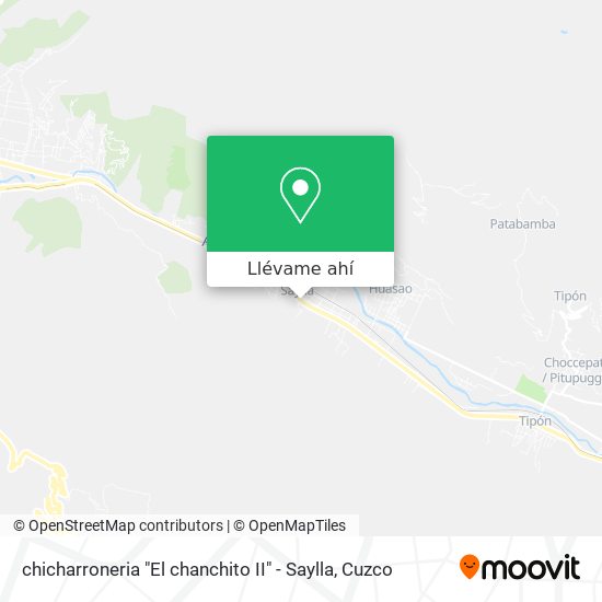 Mapa de chicharroneria "El chanchito II" - Saylla