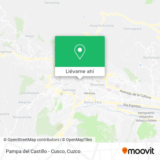 Mapa de Pampa del Castillo - Cusco