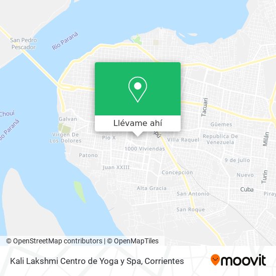 Mapa de Kali Lakshmi Centro de Yoga y Spa