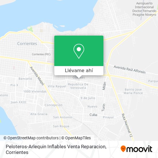 Cómo llegar Peloteros-Arlequin Inflables Venta Reparacion en Corrientes en Autobús?