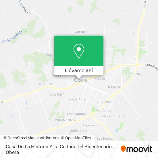 Mapa de Casa De La Historia Y La Cultura Del Bicentenario