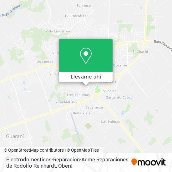 Mapa de Electrodomesticos-Reparacion-Acme Reparaciones de Rodolfo Reinhardt
