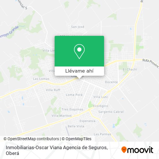 Mapa de Inmobiliarias-Oscar Viana Agencia de Seguros