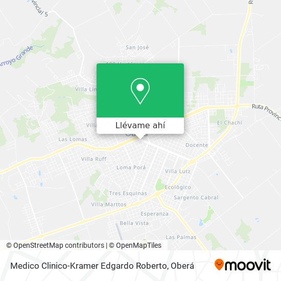 Mapa de Medico Clinico-Kramer Edgardo Roberto