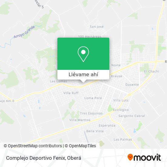Mapa de Complejo Deportivo Fenix