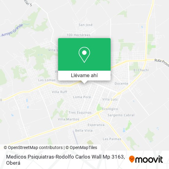 Mapa de Medicos Psiquiatras-Rodolfo Carlos Wall Mp 3163
