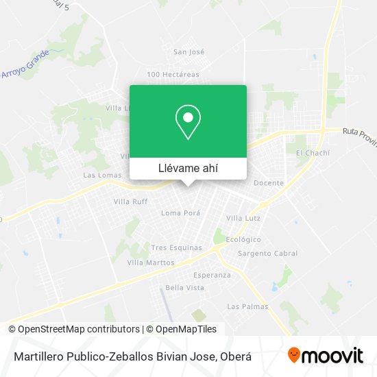 Mapa de Martillero Publico-Zeballos Bivian Jose