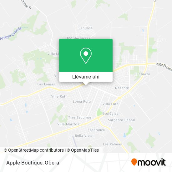 Mapa de Apple Boutique