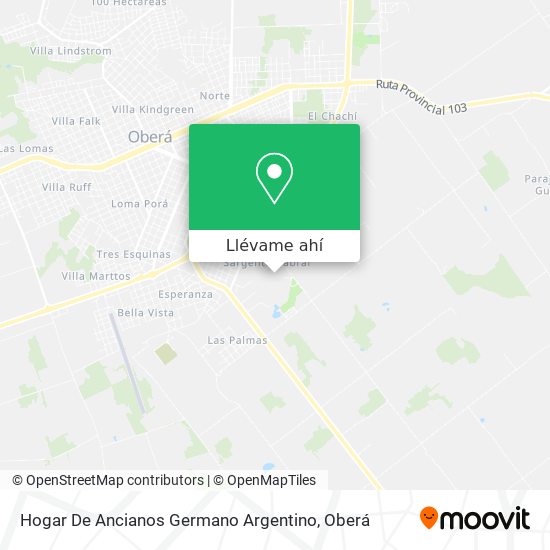 Mapa de Hogar De Ancianos Germano Argentino