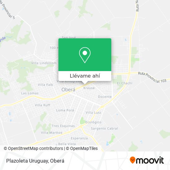Mapa de Plazoleta Uruguay