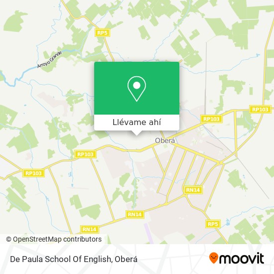 Mapa de De Paula School Of English