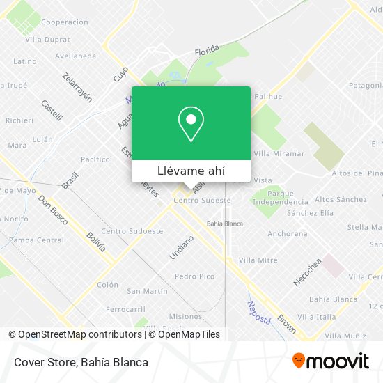 Mapa de Cover Store