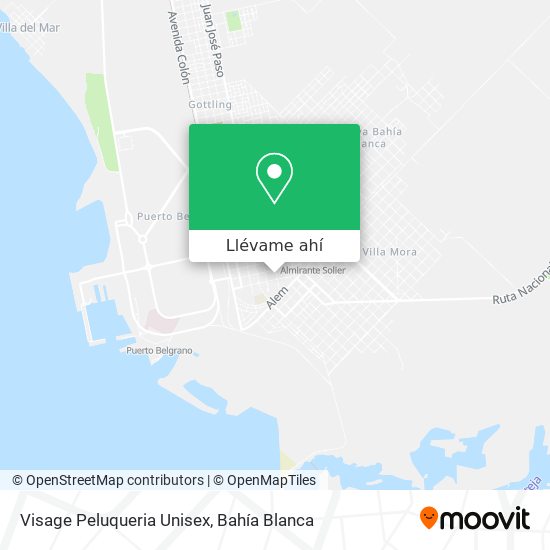 Mapa de Visage Peluqueria Unisex