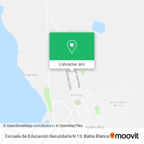 Mapa de Escuela de Educación Secundaria N 13