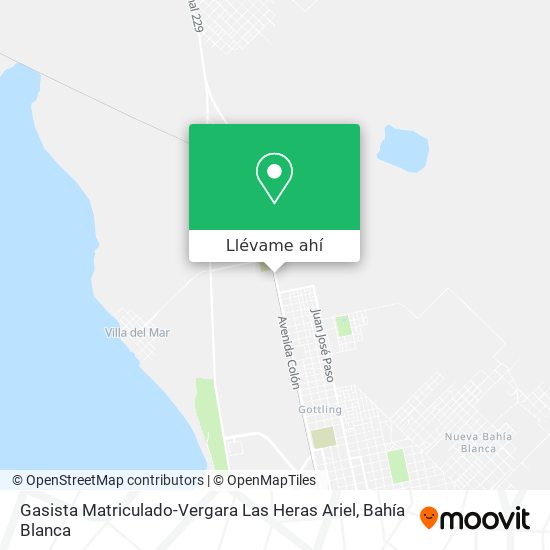 Mapa de Gasista Matriculado-Vergara Las Heras Ariel