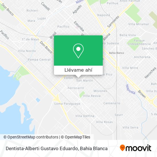 Mapa de Dentista-Alberti Gustavo Eduardo