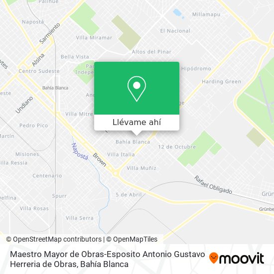 Mapa de Maestro Mayor de Obras-Esposito Antonio Gustavo Herreria de Obras