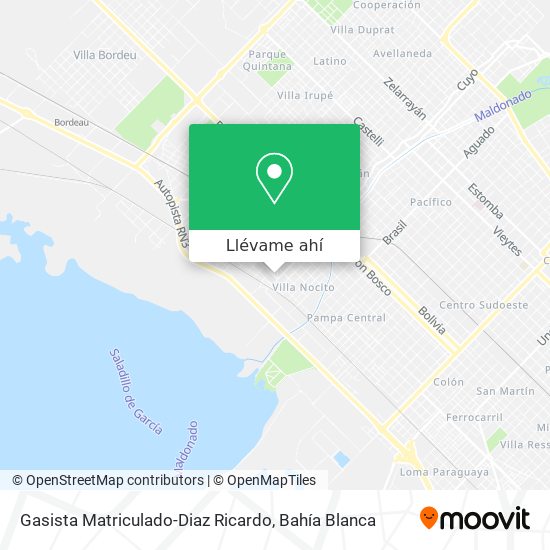 Mapa de Gasista Matriculado-Diaz Ricardo