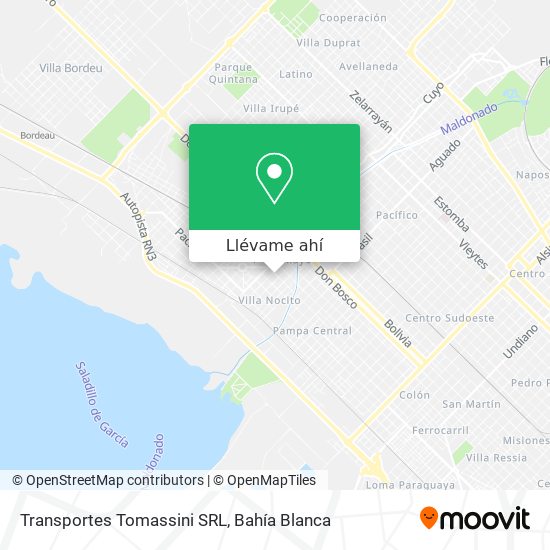 Mapa de Transportes Tomassini SRL