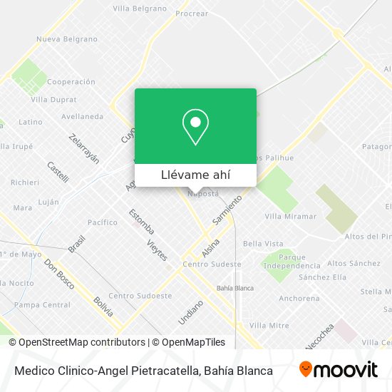 Mapa de Medico Clinico-Angel Pietracatella